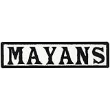 Mayans MC Motorcycleclub Biker Men of Mayhem Rockabilly Iron on Patch Badge