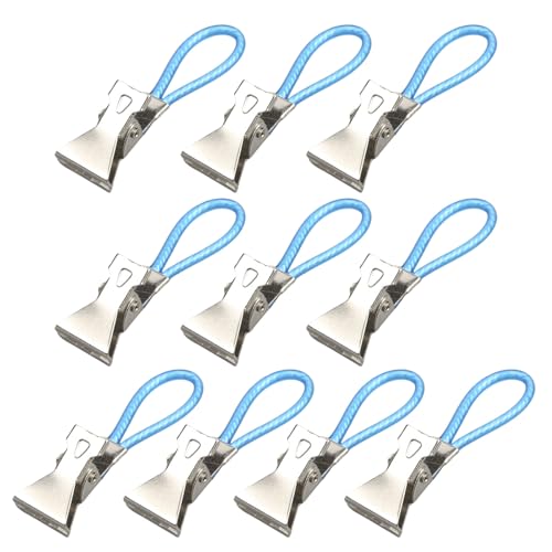 jiingekk Paquete de 10 clips multiusos para toallas de cocina y baño, solución para colgar toallas de baño, materiales metálicos resistentes y portátiles