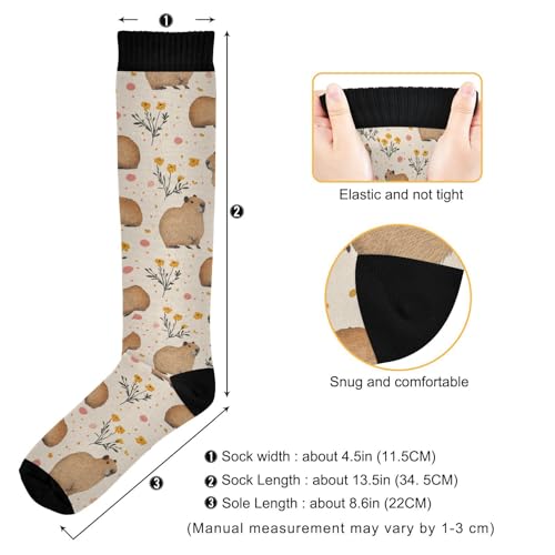 Image of Wusikd Cats Compression Socks for Women and Men Circulation Cute Long Socks for Athletic Running 1