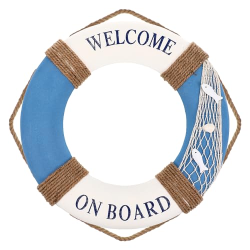 MAGICLULU 1Pc 50Cm Espuma De Simulación Salvavidas Colgante Creativo Colorido Salvavidas Decoración De La Pared Náutica Vida Anillo Decoración De La Pared para Restaurante Bar Hogar…