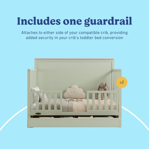 Graco Storkcraft Toddler Safety Guardrail with Slats, Sage - image 3