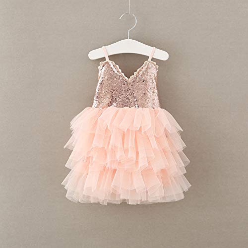 Topmaker Couture Gold Sequin Glitter Flower Girl Birthday Party Dress2