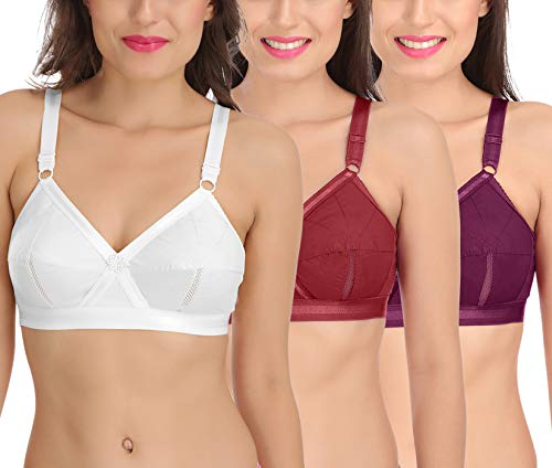 Image of SONA Perfecto Plus Size Cotton Bra for Woman Full Coverage Pack of 1