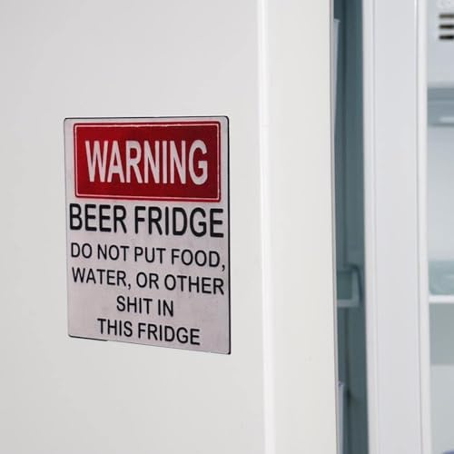 Imán rojo decorativo para refrigerador con mensaje divertido miniatura 6