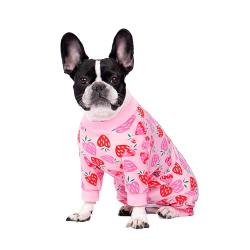 BT Bear Small Dog Clothes, Soft Cotton Puppy Pajamas PJS, Cute Dog Sleeping Clothes, Four Legs Apparel For Cats & Puppies - Image 2