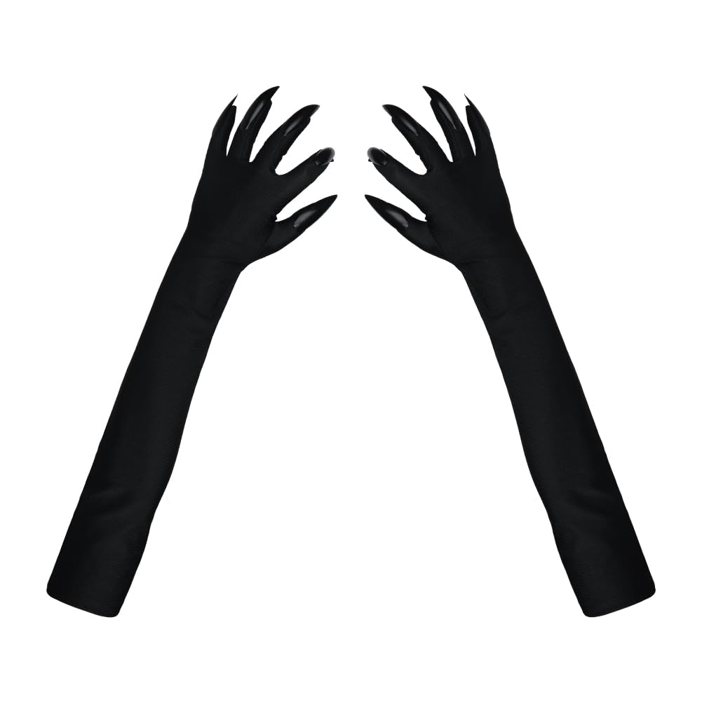 Halloween Long Nail Werewolf Claw Glove, Animal Paw Horror Ghost Bizarre Pointed Fingernails
