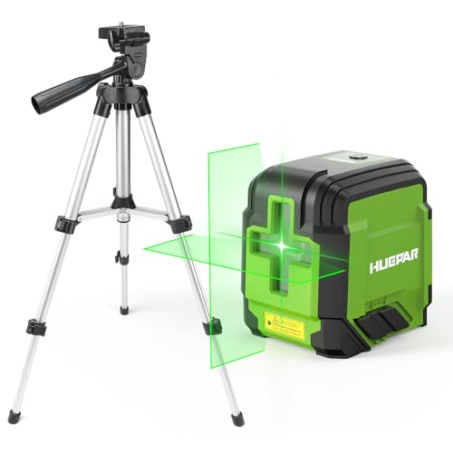Huepar Niveau Level Laser Vert 3x360 Auto-nivellement Commutable à 360 degrés 12 Laser Lignes 3D avec Mode Impulsion, Port de Charge USB, Batterie Li-ion et Support Magnétique inclus