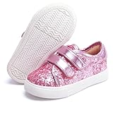 Felix & Flora Bear Mall Toddler/Little Kid Girls Running Shoes Sports Sneakers Princess Casual Glitter Shoes£¨7 M US Toddler, Giltter Pink£©