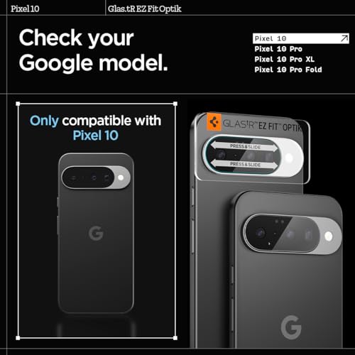 Image of Spigen EZ Fit Optik Camera Lens Protector for Pixel 10