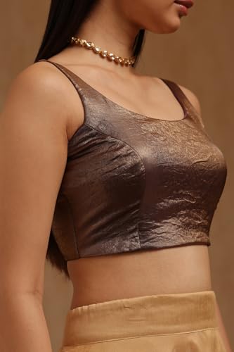 Image of Soch Women's Glass Tissue Sleeveless Blouse