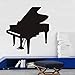 Produktbild Wohnzimmer Wand-dekor Musikinstrumente Klavier Wandbild Silhouette Wandaufkleber Wasserdicht Dekoration Abnehmbare ~ 1 58 * 64 cm