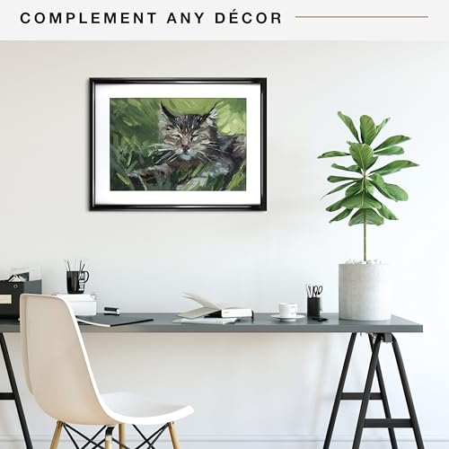 Image of MCS Trendsetter Poster Frame With Mat Option, 17x23 Matted to 13x19, Black | Trendsetter Poster Frame For Photos, 17x23 Inch, Displays 13x19 Inch Matted Or 17x23 Unmatted, Black, 1-Pack