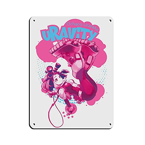 My Hero Academia Anime Uraraka Ochako 60 Cartel de lata vintage de met