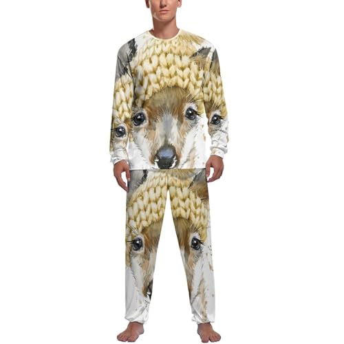 Pyjama homme haut et bas Mignon Cerf, le cadeau parfait pour des nuits douces