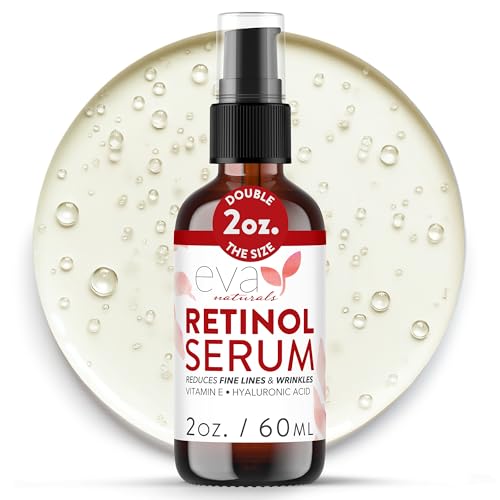 Retinol Serum for Face with Hyaluronic Acid – Lightweight Night Serum for Smoother...
