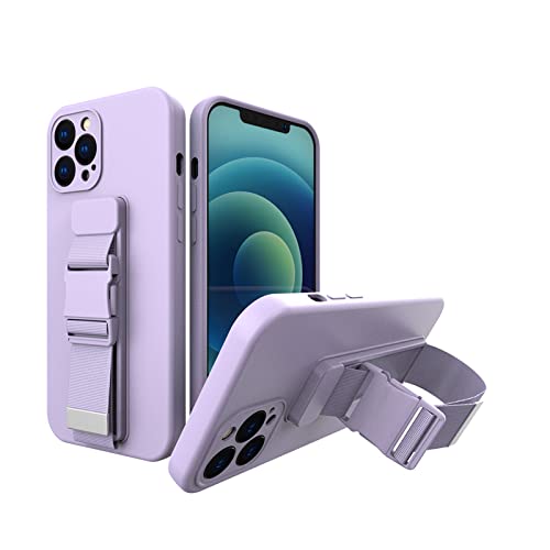 Coque de téléphone pour iPhone 11 Pro Max en silicone violette