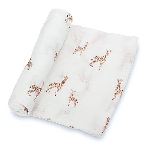 LollyBanks Baby Blanket, 100% Cotton Muslin Swaddle Blankets for Boys and Girls, Large 47 x 47 Inches Newborn Receiving Blankets, Soft and Breathable...