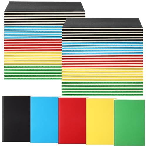 Image of Mimorou 100 Pcs A5 Journals Notebooks Bulk,Multicolor,Lined