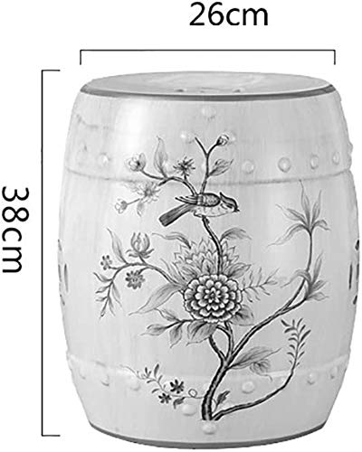 DASHADAO-Repose-Pieds-Collection-Castle-GardensTabouret-de-Jardin-en-ceramique-Tabouret-de-Tambour-en-ceramique-pour-Banc-a-Chaussures-26-cm-x-38-cm-Couleur-3