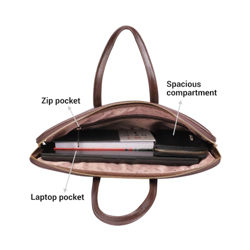 Image of Mochi Unisex Adults Casual Synthetic Soft Body Zipper Closure Solid Laptop Bags With 1 Pocket And 1 Compartments