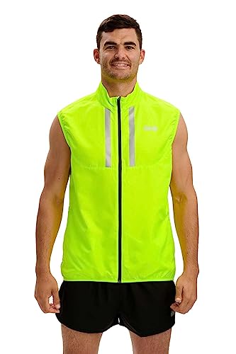 Veste de course a pied homme sans manche pour courir léger et au sec