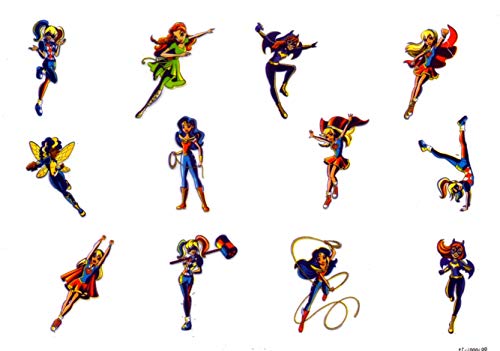 Dc Super Hero Girls - 75 Assorted Temporary Tattoos #TOP4