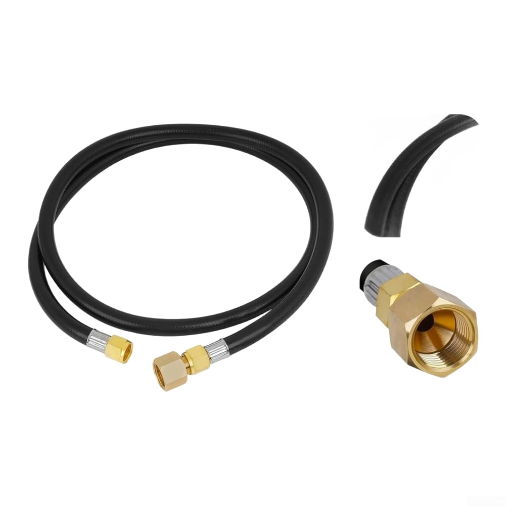Minhe Kit de manguera de gas propano de 150 K BTU con accesorios de latón y válvula mezcladora de aire para calefacción de barbacoa al aire libre