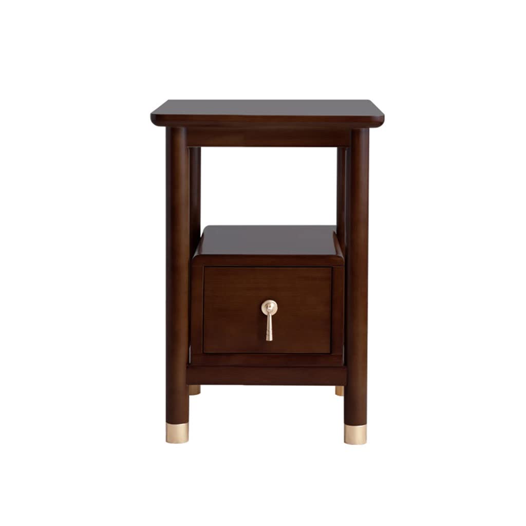 BHGFYXBS Bedside Cabinets Bedside Cabinet New Chinese Style Wood Storage Cabinet Living Room Bedroom Bedside Cabinet Multifunctional Storage Cabinet Storage Drawer Rack Bed Side T,size_name-S2-35cm