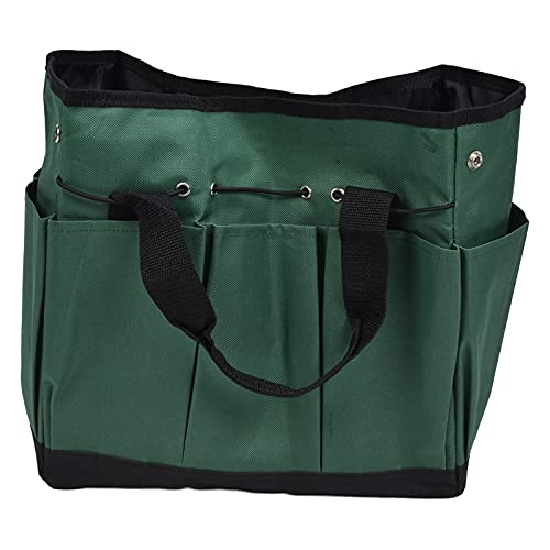Large Capacity Garden Tools Tote Bag | Thick Weather - Proof Oxford Fabric & Rip - Stop Design | Portable Tool Pouch for Woodworkers/Electricians/Garden Organizing