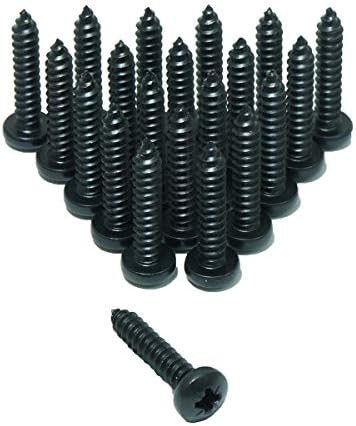 Penn Elcom No.8 Wood Screw Black S8K-24P- 24-Pack