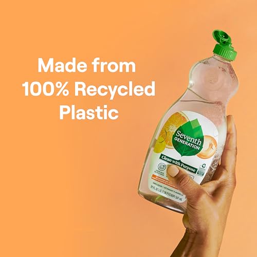 Seventh Generation, Dish Liquid, Clementine Zest & Lemongrass, 50 oz Refill - image 7