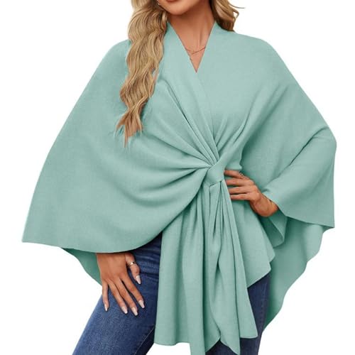 Consolidateh Sweater, Triangle Shawl Scarf, Elegant Open Front Poncho Sweater
