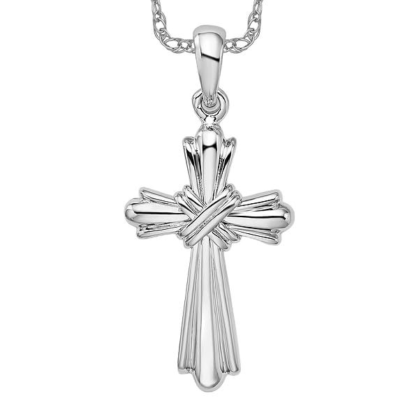 IceCarats 925 Sterling Silver x Budded Holy Cross Necklace Religious Chain Pendant Jesus Christ Christian Charm