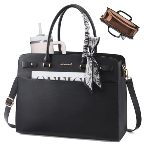 LOVEVOOK Handtasche Damen Groß Arbeitstasche, 15,6 Zoll Laptoptasche Tote – Ansicht 1