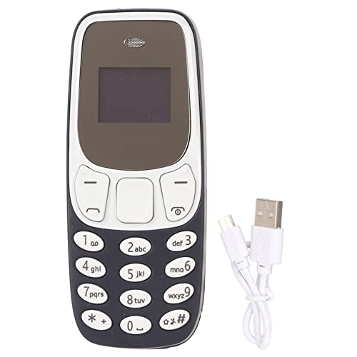 Mini Bluetooth Telefon med Dubbla SIM-kort - Olåst GSM Mörkblå