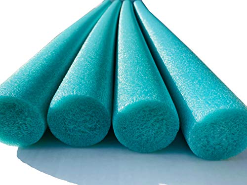 4 Pack Solid Core Flex Connex Swim Noodles 5 Foot Length (Green)