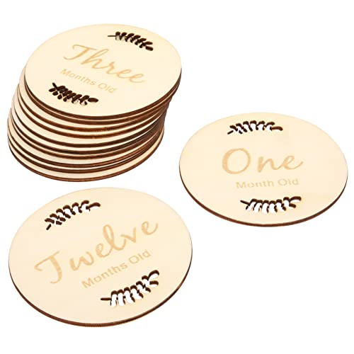 ERINGOGO Baby Milestone Cards Kit Wooden Baby Name Signs for Boys Girls Newborn Announcement Photo Prop Nordic Style Decor