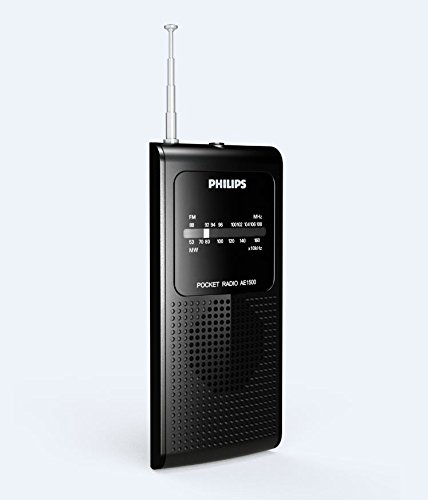 Philips AE1500/00 - Radio (100 mW RMS , control de volumen), negro