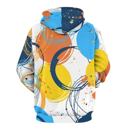 Sweats à Capuche UMENG Pull Couleur Manche Longue Idéal pour Sorties Urbaines - 3