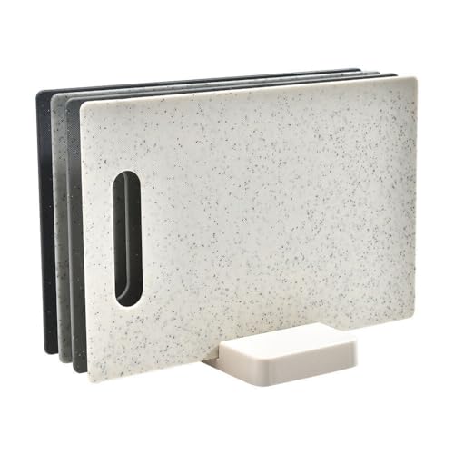 Tabla de cortar rectangular set de 4 piezas plásticas miniatura 2
