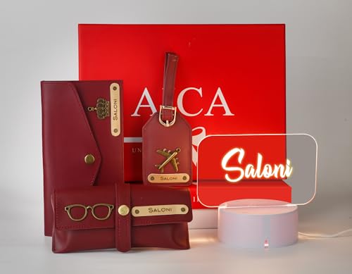 AICA Plastic Personalized Name Womens Combo Led Lamp Giftset 4Pcs...