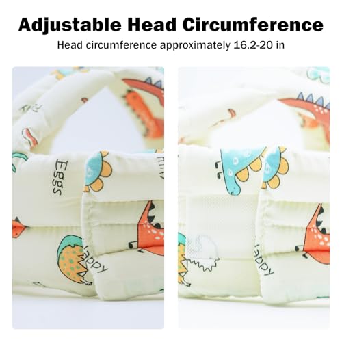 Image of Baby Head Protector Baby Helmet for Crawling Walking, No Bumps Safety Head Adjustable Protective Cap for Walking, Playing (Style 2)