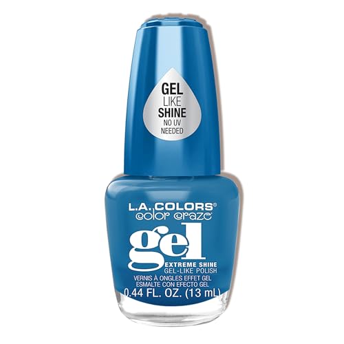 L.A. COLORS Gel Nail Polish, Zing CNP750D (Pack of 2) image 4
