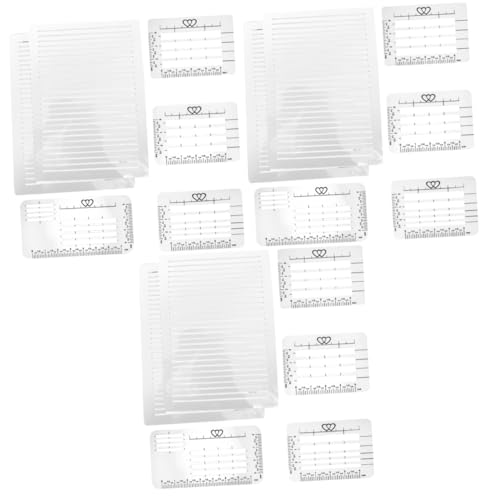 Modèles de cartes de vœux et règle de lettrage d'enveloppe OSALADI pour dessin créatif