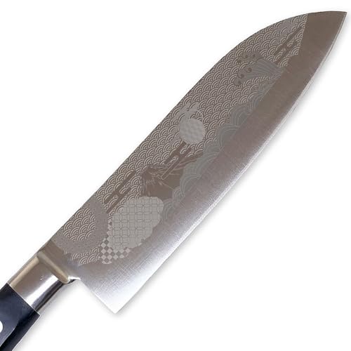 J-kitchens 一人暮らし 包丁 透かし彫り 富士山 三徳包丁 170mm 日本製