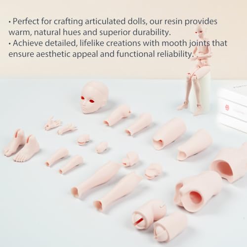 Image of Tough 3D Printer Resin, Wear Resistant & Impact-Tough Resin for BJD Models & Articulated Figures, High Precision Soomth Matte Finish 3D Printing Liquid for LCD DLP MSLA Printers (Pink, 1KG)