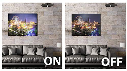 Cuadros con Luz Leds Edimburgo Multicolor para Decorar Salones Modernos 60x80 5