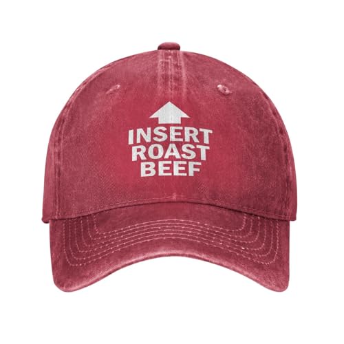 Insert Roast Beef Funny Thanksgiving Hat Red Hunting Hats