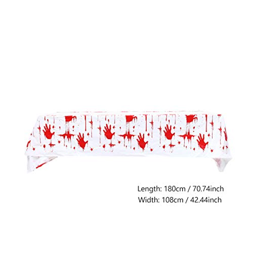 NUOBESTY Conjunto de artigos de festa de Halloween para festa com estampa de mão sangrenta, copos de