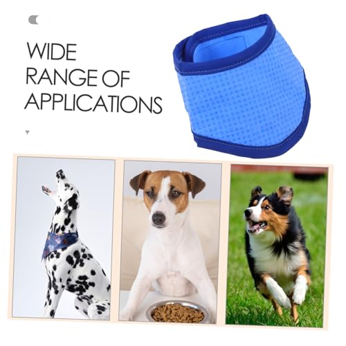 CLISPEED Hundehalsband Kühlendes Halstuch Aus Atmungsaktivem Material Für Kleine Hunde Blau s Sommer Haustier Zubehör